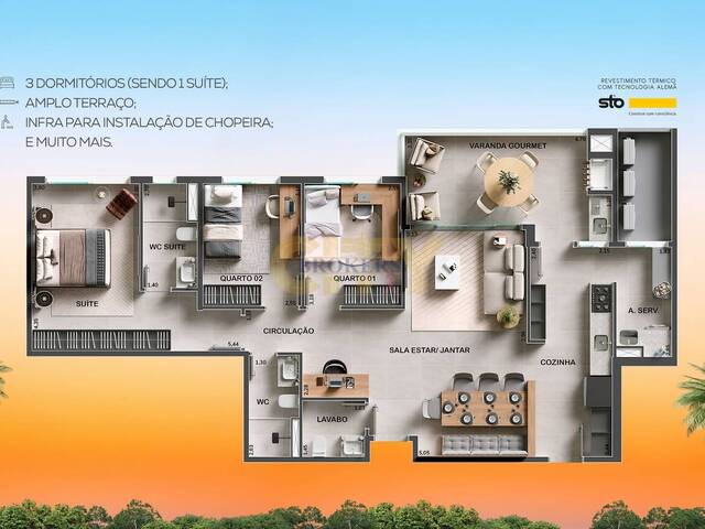 Apartamento para Venda em Cuiabá - 5