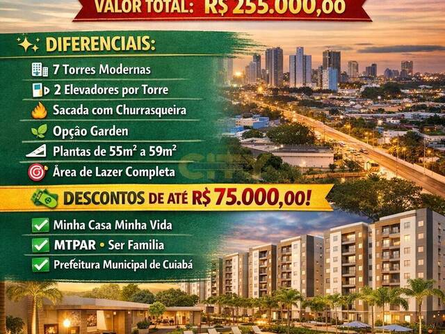 #1830 - Apartamento para Lançamento em Cuiabá - MT