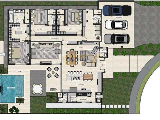 #1889 - Casa em condomínio para Venda em Cuiabá - MT - 2