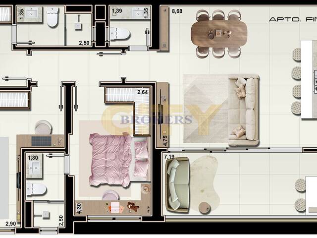 #2117 - Apartamento para Venda em Cuiabá - MT
