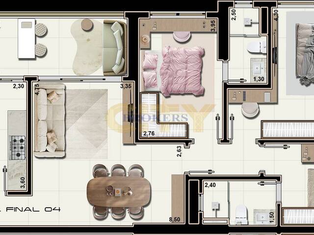 #2117 - Apartamento para Venda em Cuiabá - MT